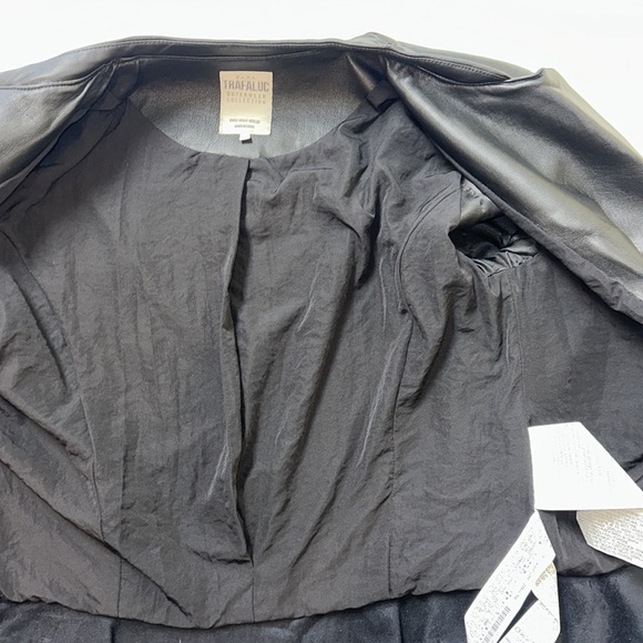 Zara Black Leather Jacket - Picture 8 of 9